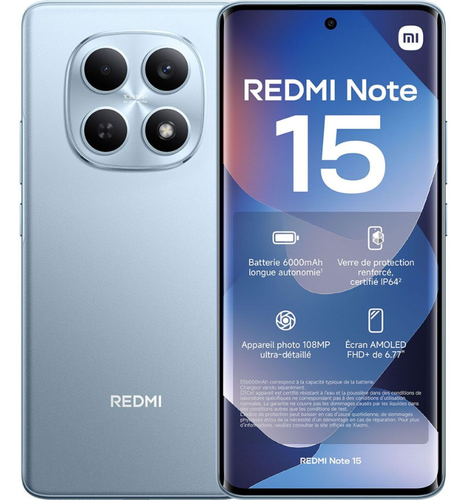 محصول گوشی موبایل شیائومی مدل Redmi Note 15 5G دو سیم کارت ،ظرفیت256 مگابایت و رم 8 گیگابایت - نات اکتیو-رجیستری شده